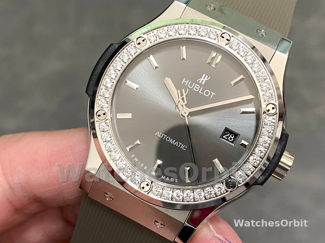 Hublot Classic Fusion Grey Dial 42mm Mens Replica Watch