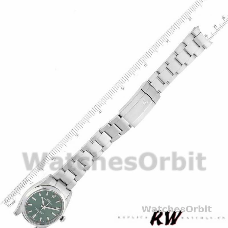 Rolex Oyster Perpetual Air-King 114200 Olive Green Index Dial 34mm Unisex Replica watch