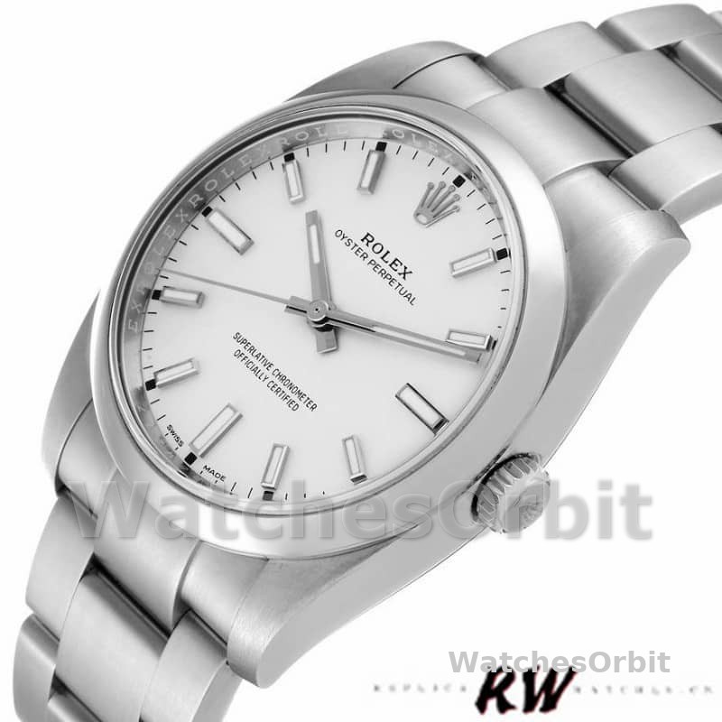 Rolex Oyster Perpetual Air-King 114200 White Index Dial 34mm Unisex Replica watch