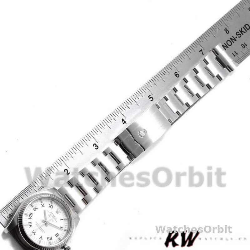 Rolex Oyster Perpetual Air-King 114234 White Dial 34mm Unisex Replica Watch