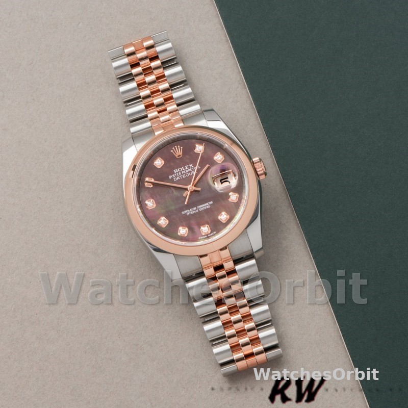 Rolex Datejust 116201 Black Mother of Pearl Dial 36mm Unisex Replica Watch
