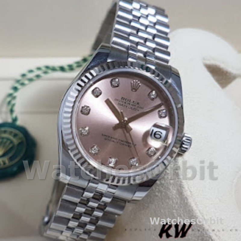 Rolex Datejust 116234 Pink MOP Diamonds Dial 36mm Lady Replica Watch