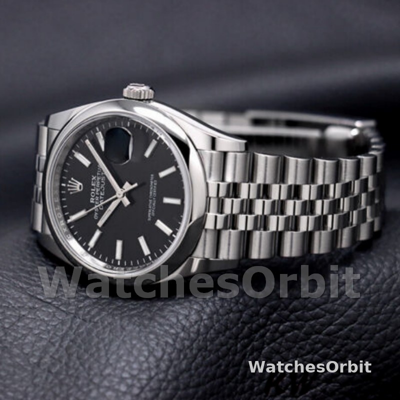 Rolex Datejust 126200 Black Index Dial Stainless Steel 36MM Unisex Replica Watch