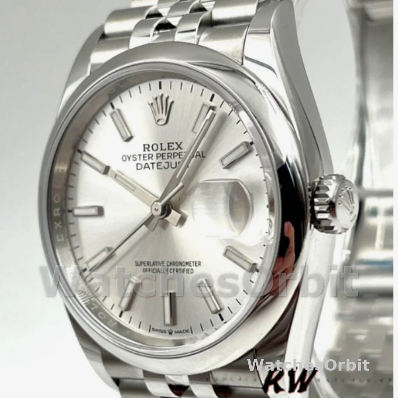 Rolex Datejust 126200 Silver Dial Stainless Steel 36MM Unisex Replica Watch