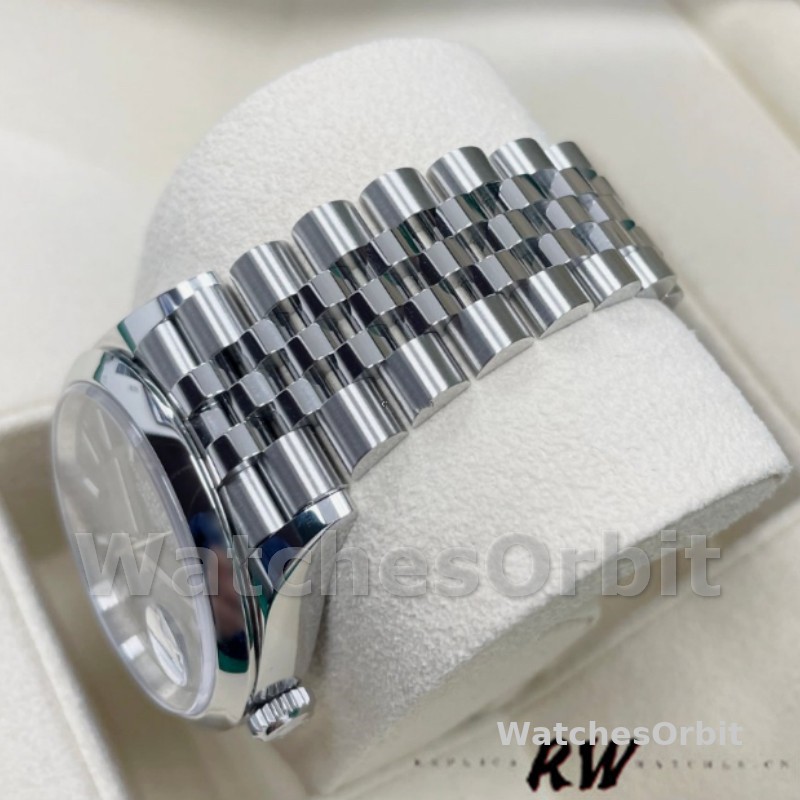 Rolex Datejust 126200 Stainless Steel Automatic Blue Motif Wave Dial 36MM Unisex Replica Watch