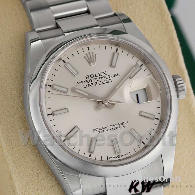 Rolex Datejust 126200 Stainless Steel Silver Index Dial 36MM Unisex Replica Watch