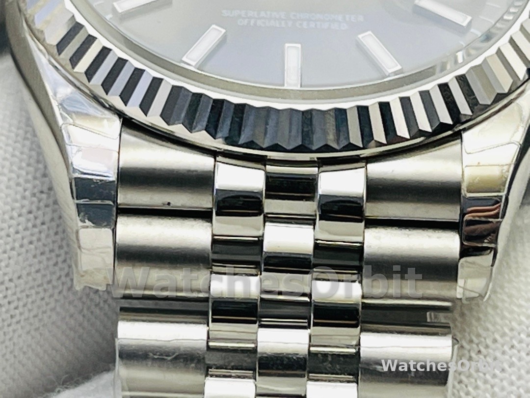 Rolex Datejust 126234 Fluted Bezel Black Index Dial 36MM Unisex Replica Watch