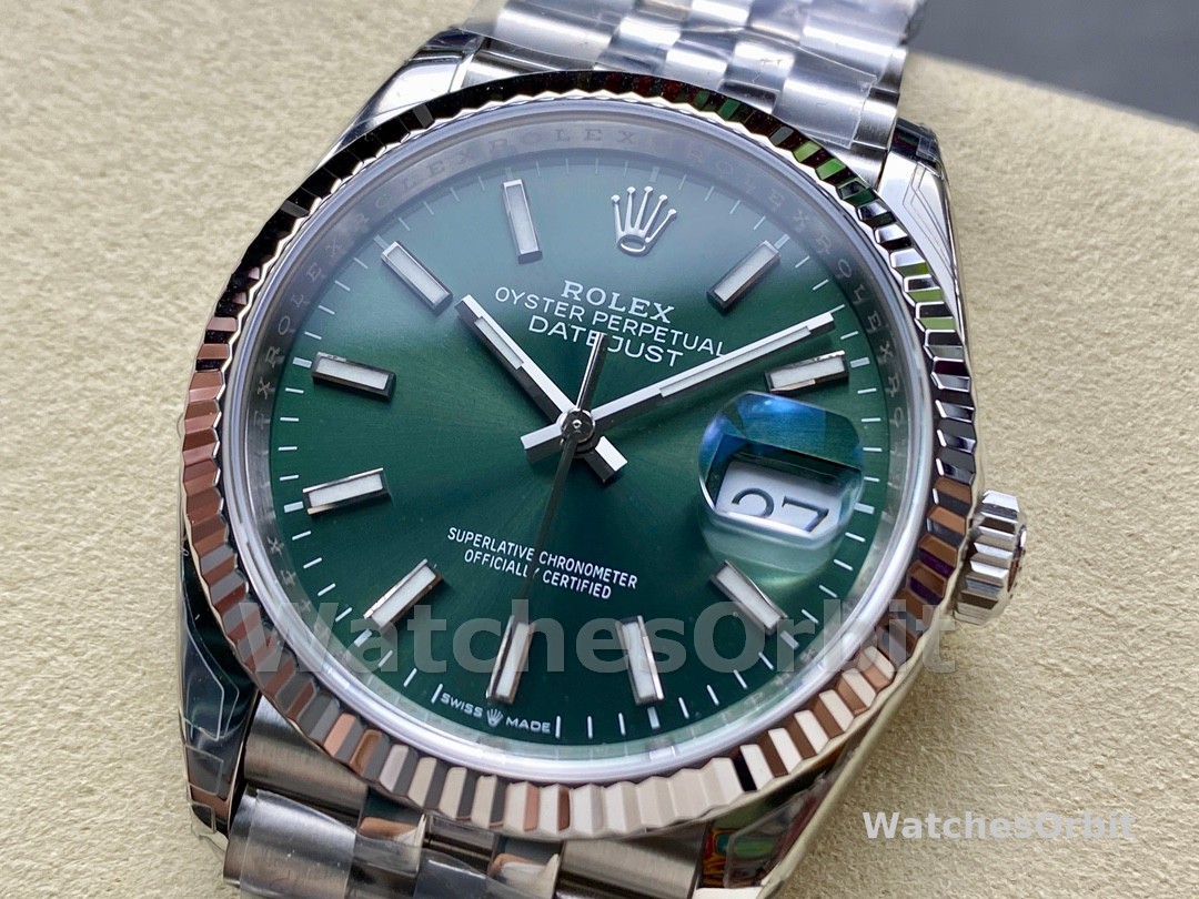 Rolex Datejust 126234 Stainless Steel Mint Green Dial 36MM Unisex Replica Watch