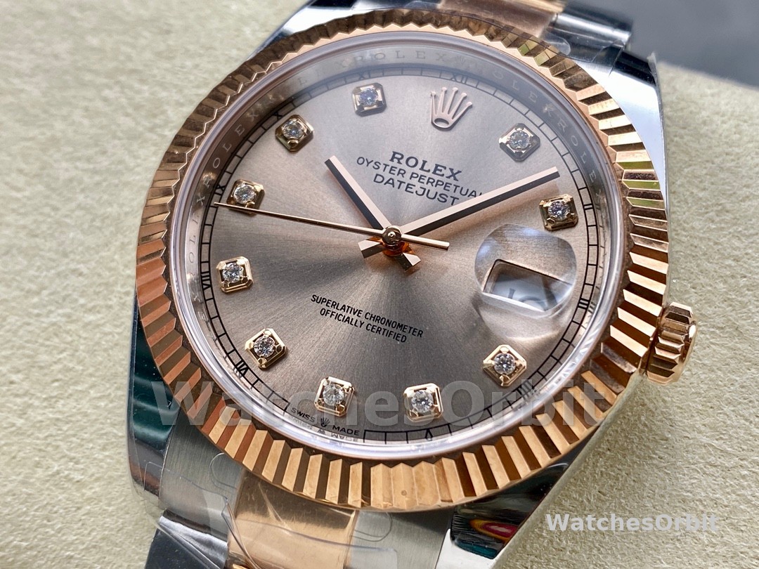 Rolex Datejust 126331 0007 Sundust Diamond Oyster 41mm Steel and Everose Gold Watch