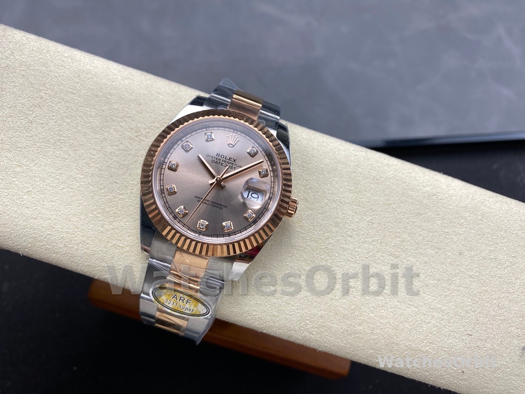 Rolex Datejust 126331 0007 Sundust Diamond Oyster 41mm Steel and Everose Gold Watch