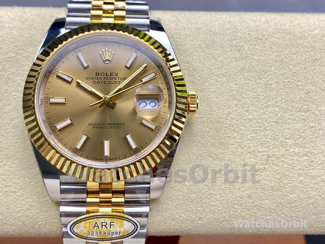Rolex Datejust 126333 0010 Champagne Index Jubilee 41mm Two Tone Steel