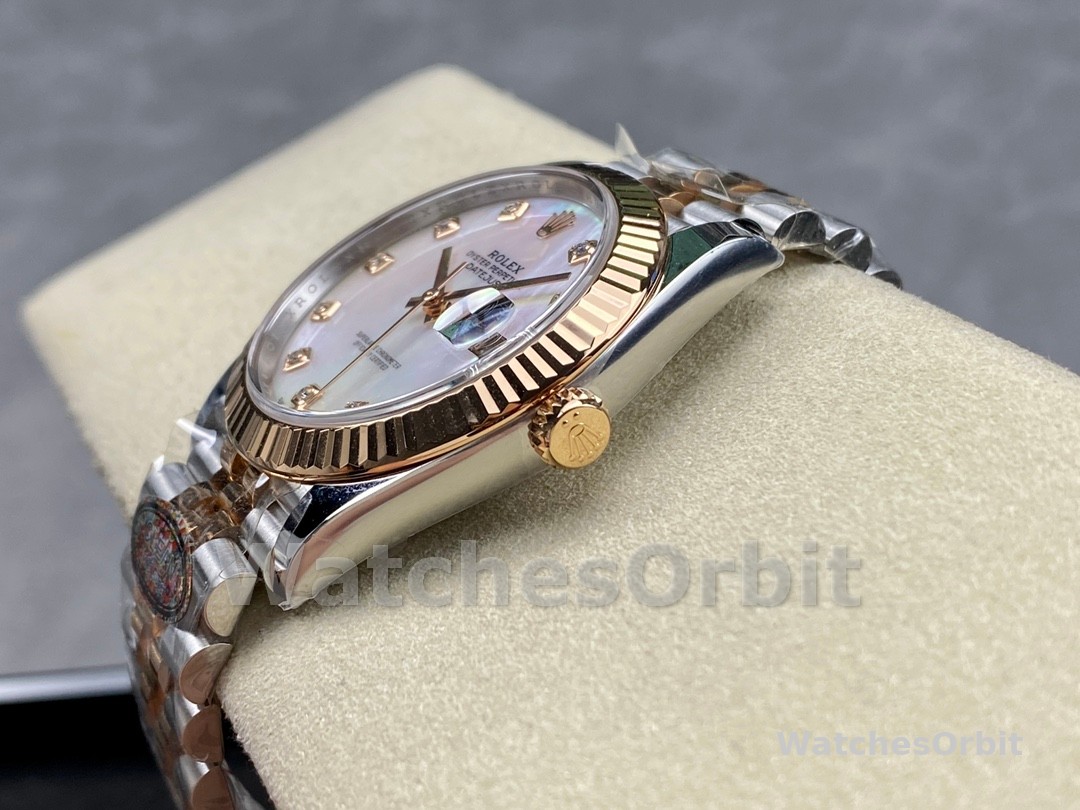 Rolex Datejust 126333 0018 41mm White Mother of Pearl Diamond Dial Men's Watch