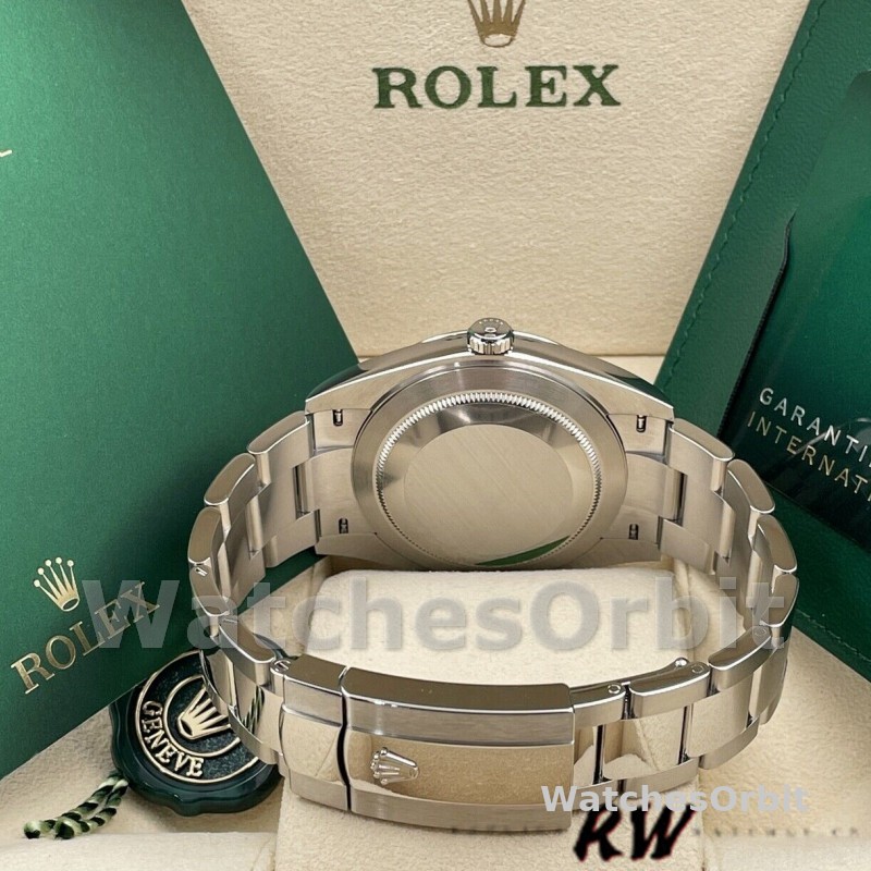 Rolex Datejust 126334 0025 Fluted Bezel Blue Roman Numeral Dial 41MM Mens Replica Watch