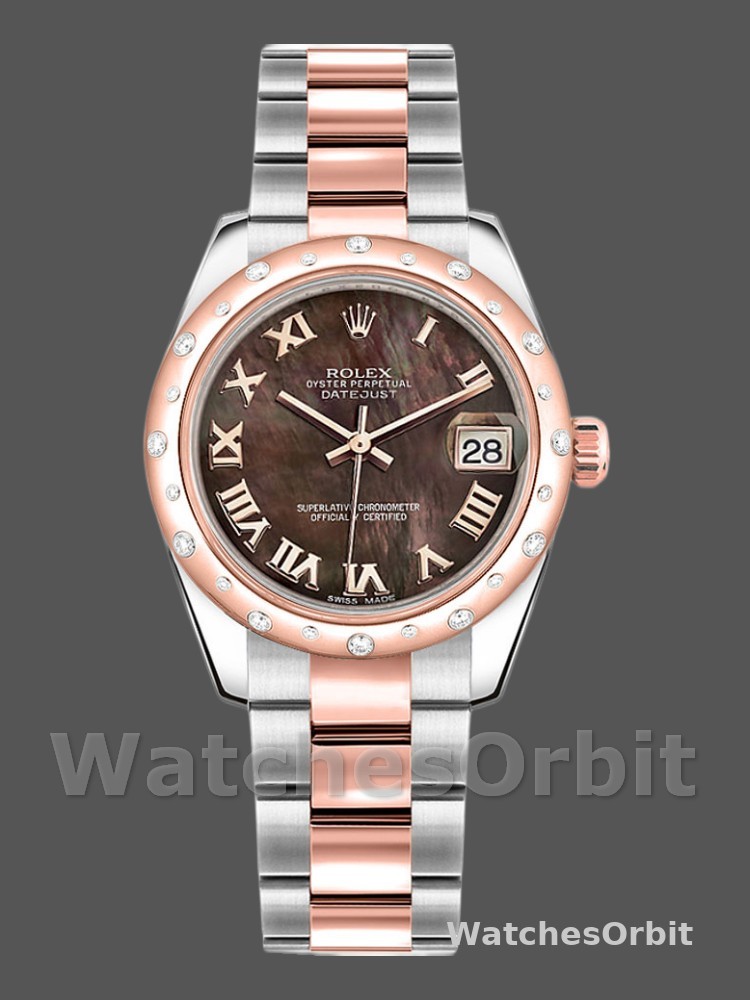 Rolex Datejust 178341 Black Mother of Pearl Dial 31MM Lady Replica Watch