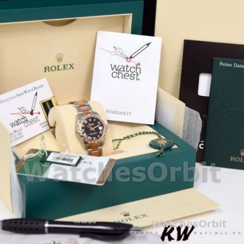 Rolex Datejust 178341 Black Roman Numerals Dial 31MM Lady Replica Watch