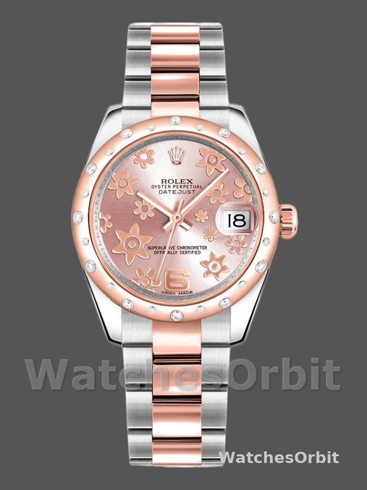 Rolex Datejust 178341 Everose Gold Pink Floral Dial 31MM Lady Replica Watch