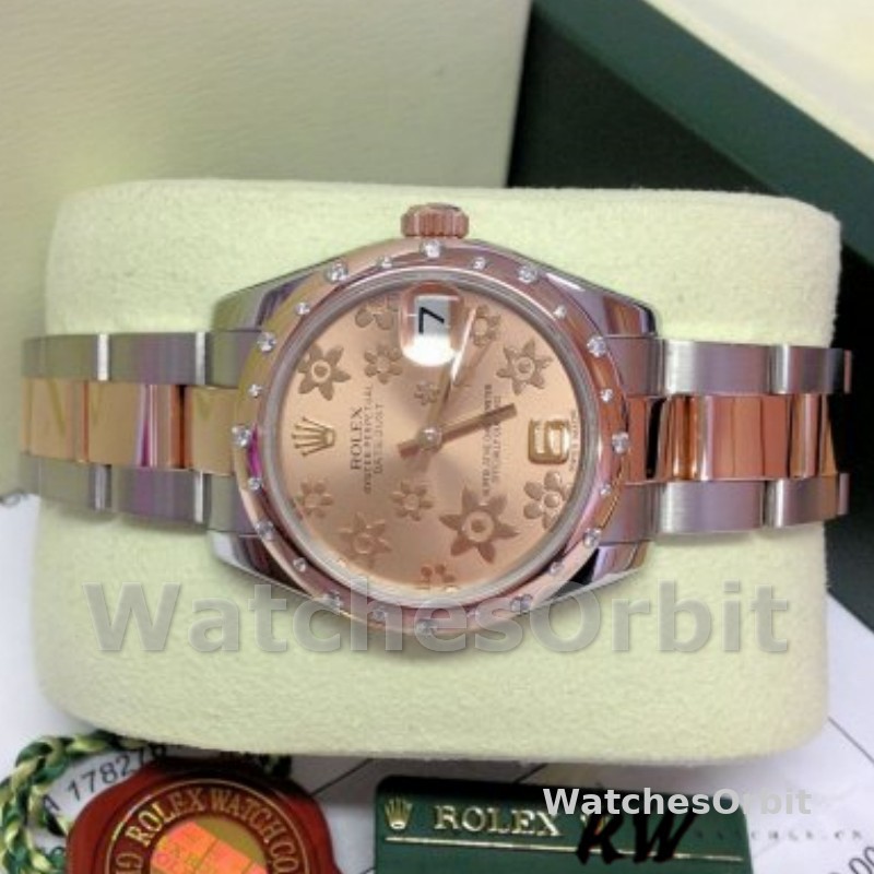 Rolex Datejust 178341 Everose Gold Pink Floral Dial 31MM Lady Replica Watch