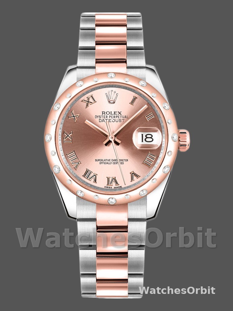 Rolex Datejust 178341 Pink Roman Numeral Dial 31MM Lady Replica Watch