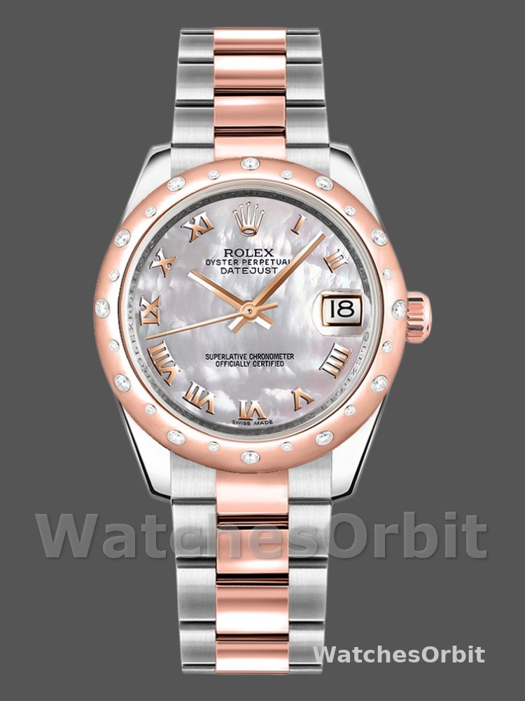 Rolex Datejust 178341 White Mother of Pearl Dial 31MM Lady Replica Watch