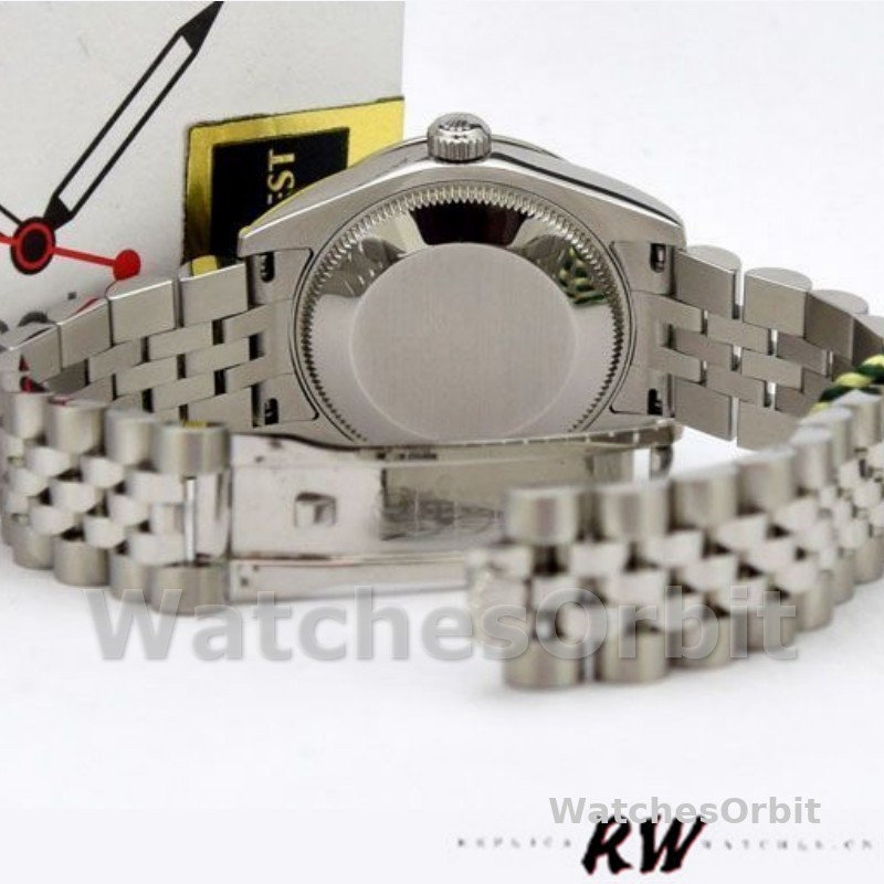Rolex Datejust 178344 Black Dial Stainless Steel 31MM Lady Replica Watch