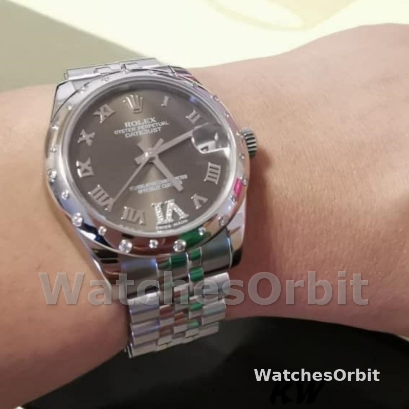 Rolex Datejust 178344 Bronze Dial VI Diamonds 31MM Lady Replica Watch