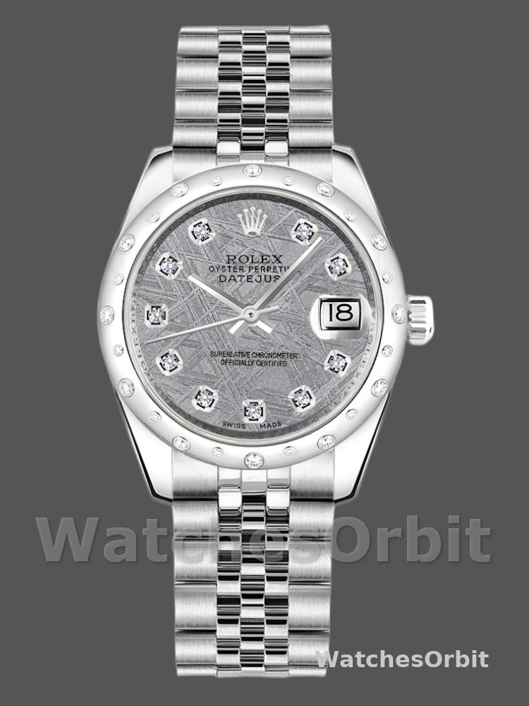 Rolex Datejust 178344 Meteorite Grey Dial 31MM Lady Replica Watch