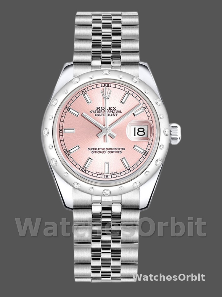 Rolex Datejust 178344 Pink Dial Jubilee Bracelet 31MM Lady Replica Watch