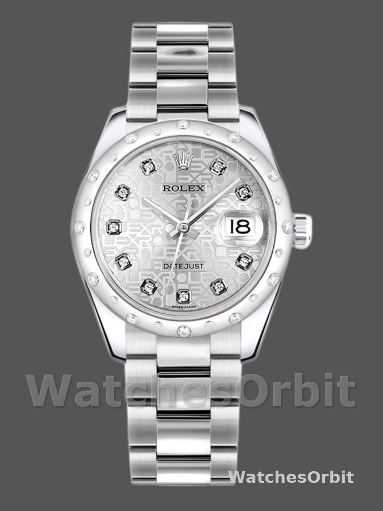 Rolex Datejust 178344 Silver Jubilee Diamond Dial 31MM Lady Replica Watch