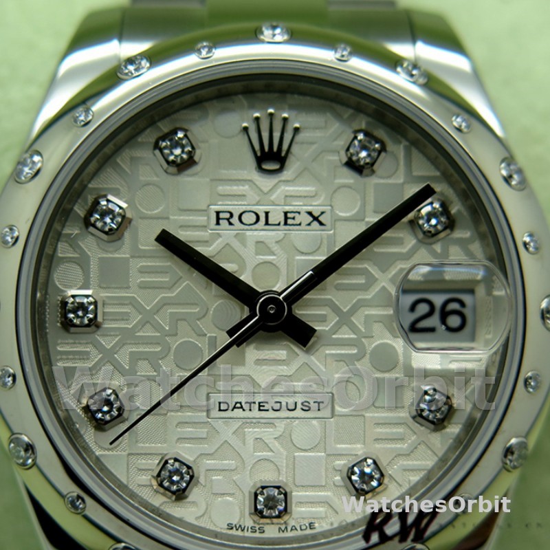Rolex Datejust 178344 Silver Jubilee Diamond Dial 31MM Lady Replica Watch
