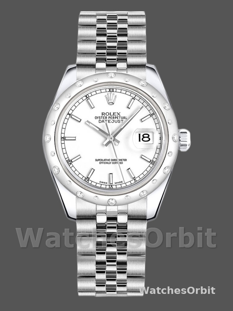 Rolex Datejust 178344 White Dial Stainless Steel 31MM Lady Replica Watch