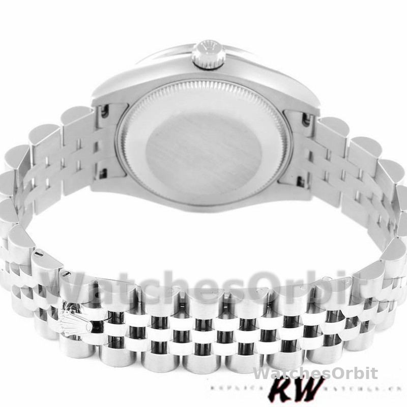Rolex Datejust 178384 Diamond Bezel Black Diamond Dial 31MM Lady Replica Watch