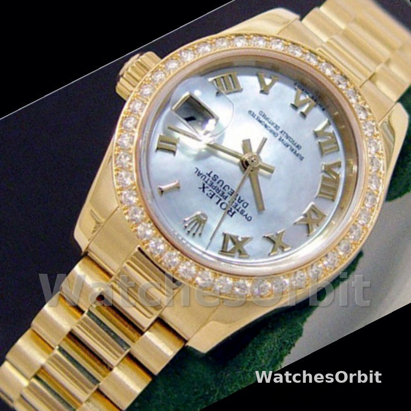 Rolex Datejust 179138 White Mother Of Pearl Roman Numeral Dial 26MM Lady Replica Watch