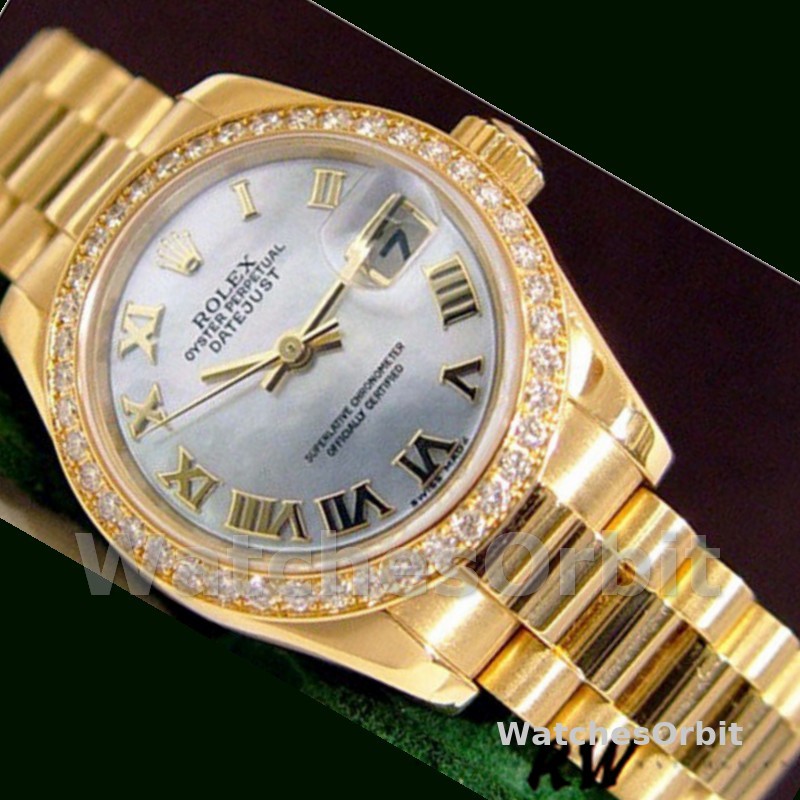 Rolex Datejust 179138 White Mother Of Pearl Roman Numeral Dial 26MM Lady Replica Watch