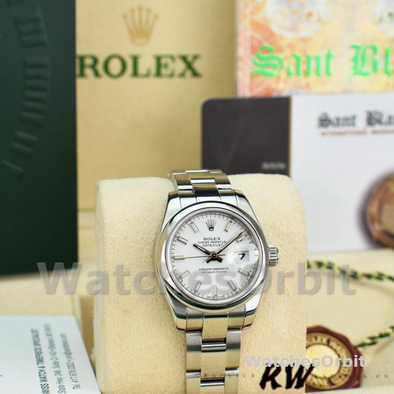 Rolex Datejust 179160 Domed Bezel White Index Dial 26MM Lady Replica Watch