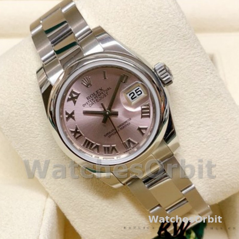 Rolex Datejust 179160 Oyster Bracelet Pink Roman Dial 26MM Lady Replica Watch