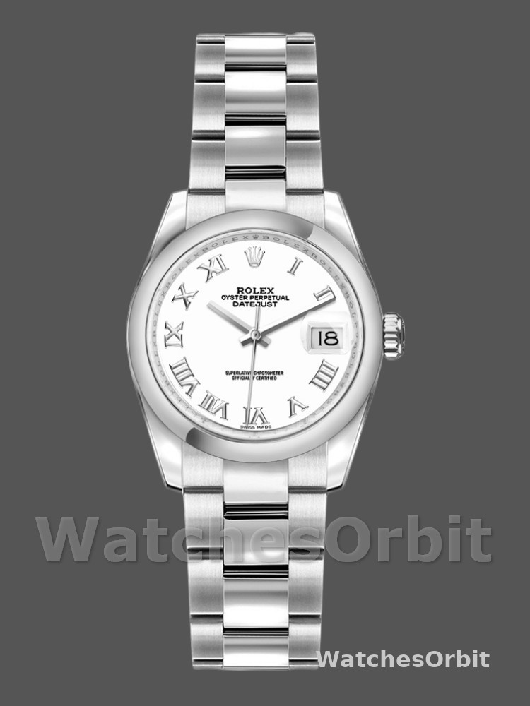 Rolex Datejust 179160 Oyster Bracelet White Roman Dial 26MM Lady Replica Watch