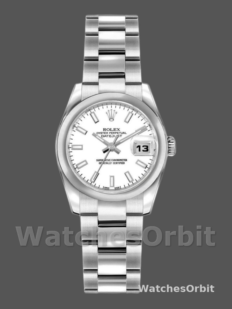 Rolex Datejust 179160 White Index Dial Domed Bezel 26MM Lady Replica Watch