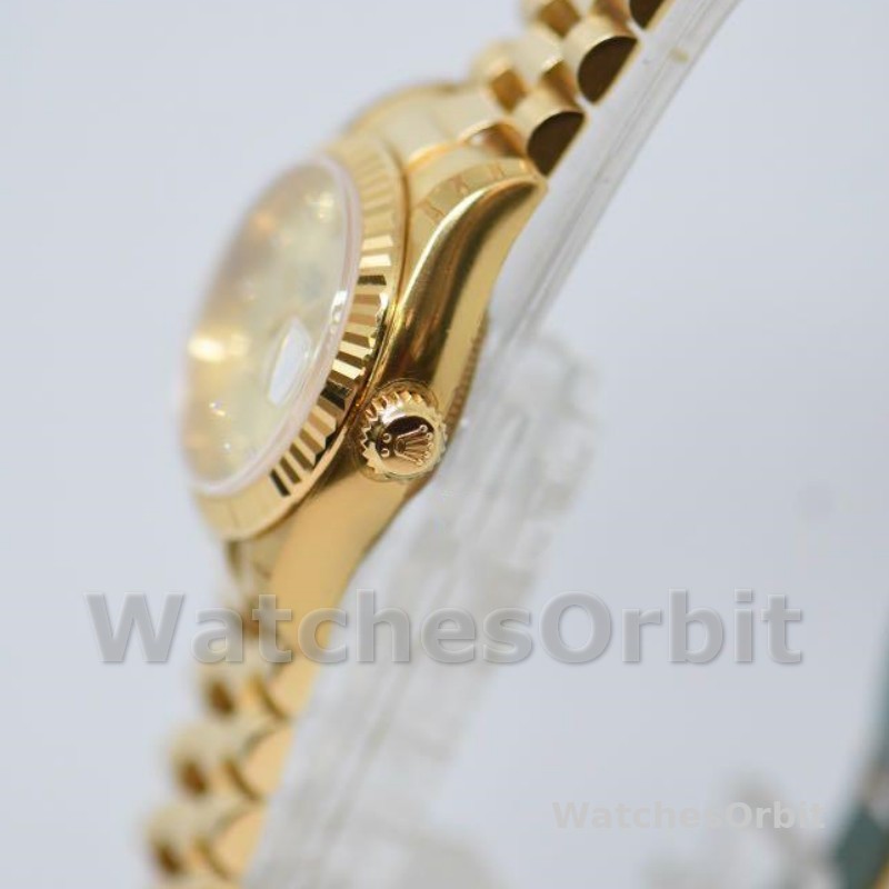 Rolex Datejust 179178 Champagne Diamonds Dial Yellow Gold 26MM Lady Replica Watch