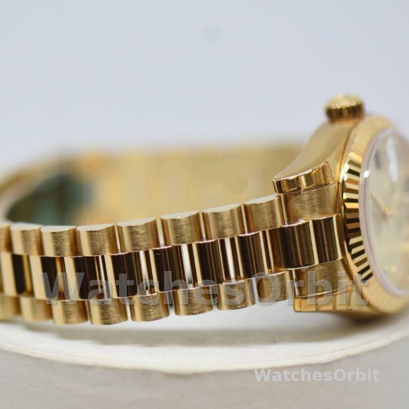 Rolex Datejust 179178 Champagne Diamonds Dial Yellow Gold 26MM Lady Replica Watch