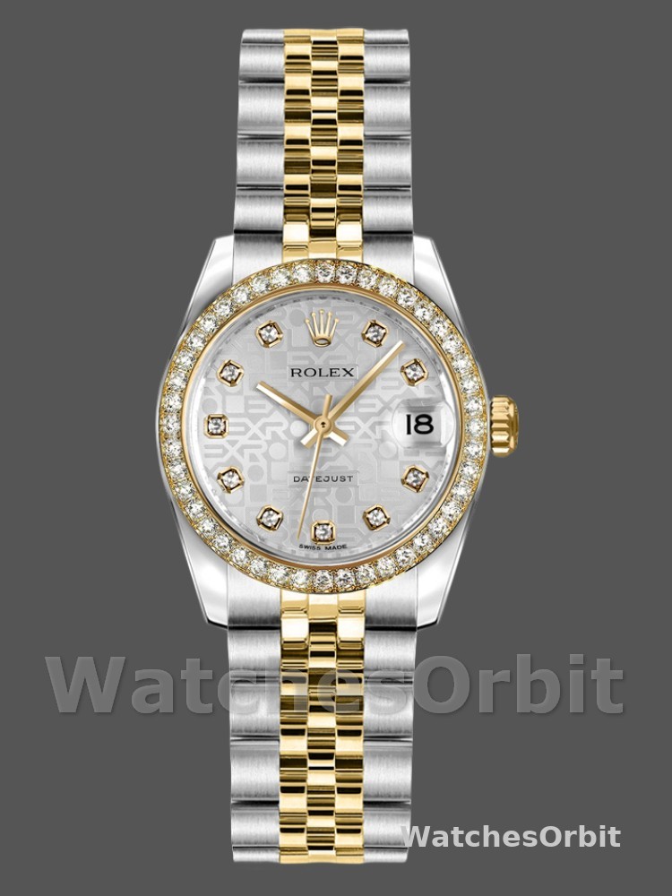 Rolex Datejust 179383 Silver Jubilee Dial 26MM Lady Replica Watch