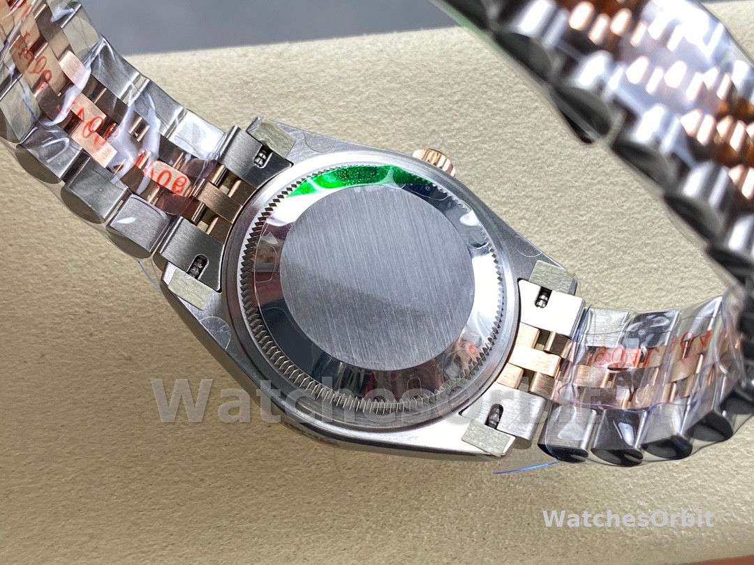 Rolex Datejust 278271 Sun Dust Roman Dial Two Tone Rose Gold Fluted Bezel Jubilee