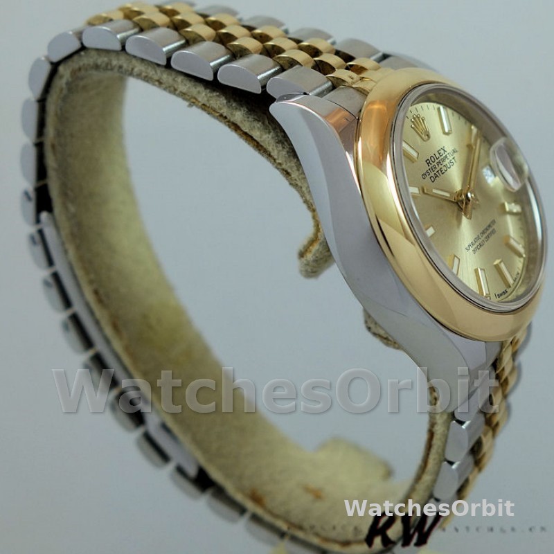 Rolex Datejust 279163 Champagne Index Dial Domed Bezel 28mm Lady Replica Watch