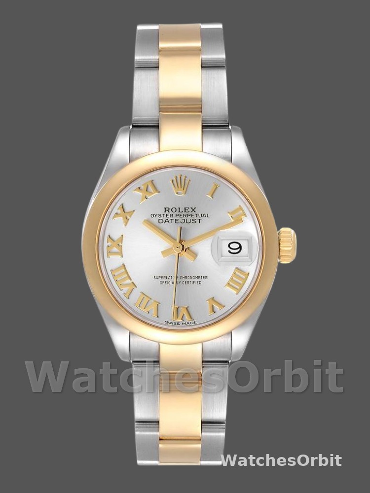 Rolex Datejust 279163 Silver Roman Dial Domed Bezel 28mm Lady Replica Watch