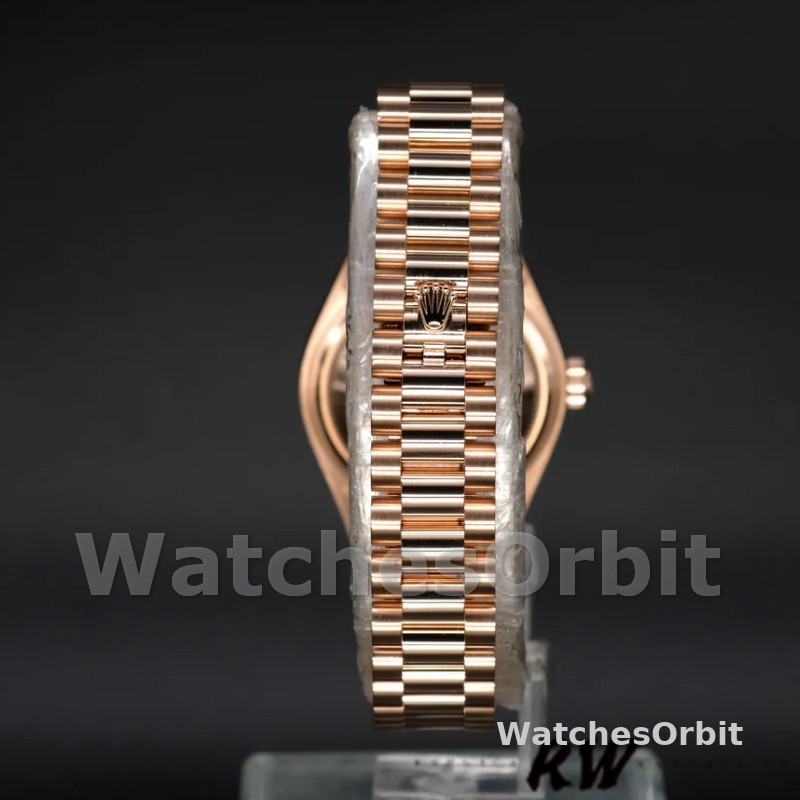 Rolex Datejust 279175 Chocolate Diamond Mark Fluted Bezel 28mm Lady Replica Watch