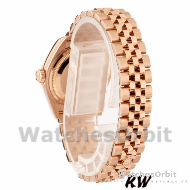 Rolex Datejust 279175 Chocolate Diamonds Dial Fluted Bezel 28mm Lady Replica Watch