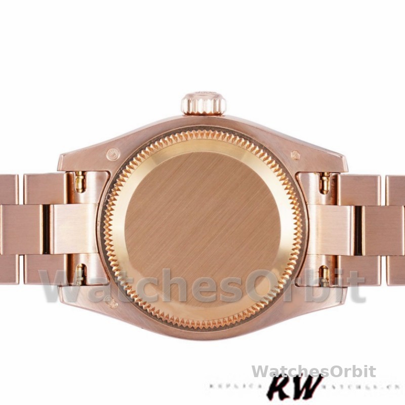 Rolex Datejust 279175 Chocolate Index Dial Fluted Bezel 28mm Lady Replica Watch