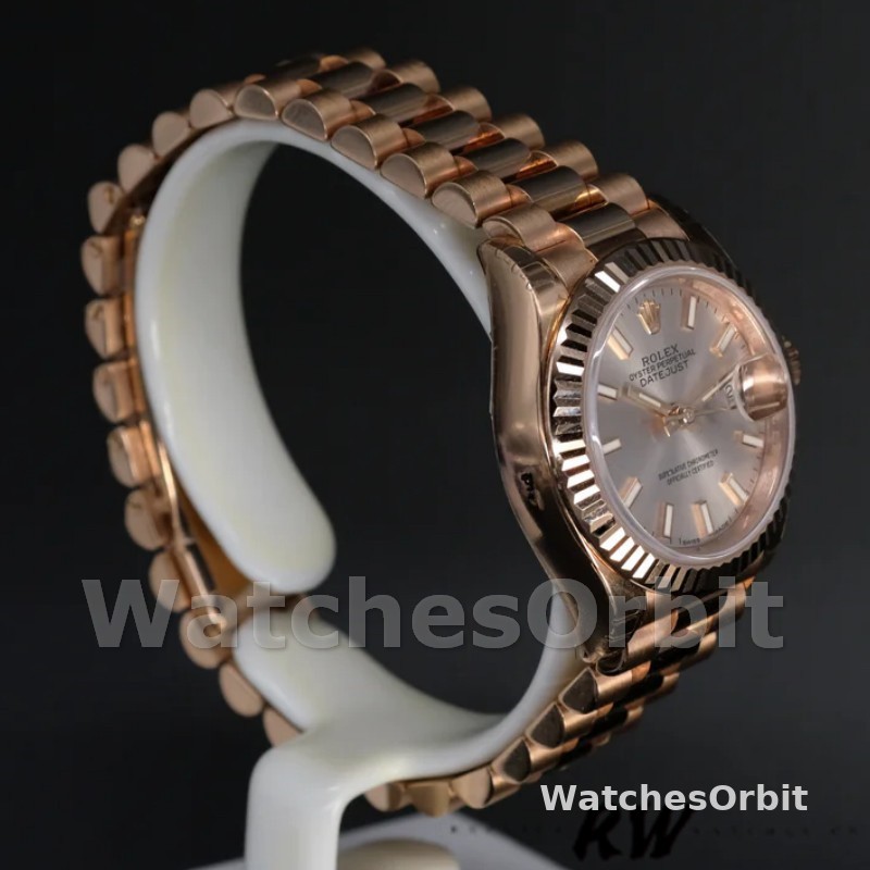 Rolex Datejust 279175 Sundust Index Dial Fluted Bezel 28mm Lady Replica Watch