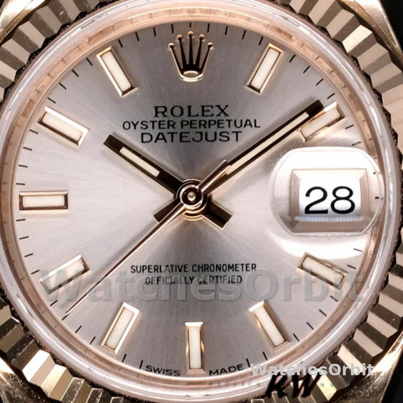 Rolex Datejust 279175 Sundust Index Dial Fluted Bezel 28mm Lady Replica Watch
