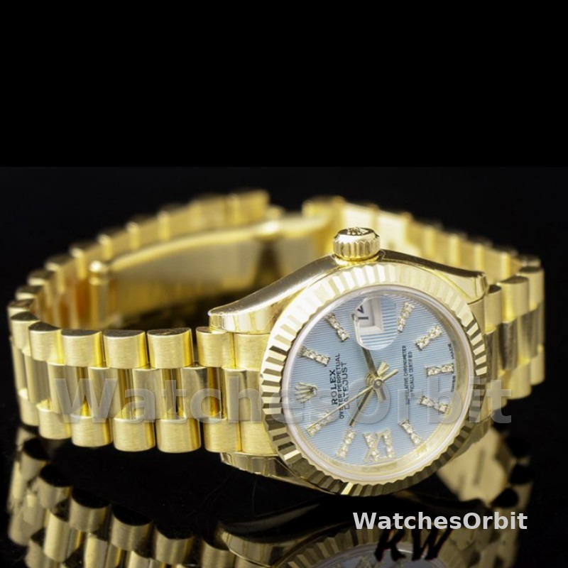 Rolex Datejust 279178 Cornflower Blue Dial Fluted Bezel 28mm Lady Replica Watch