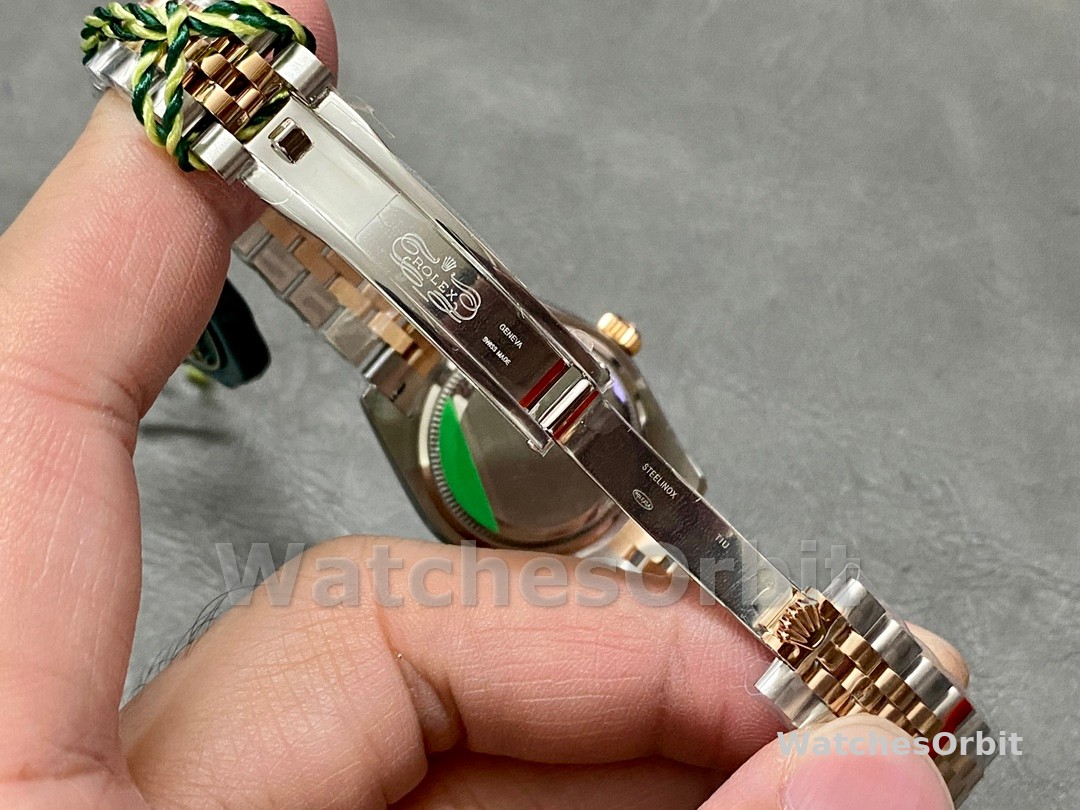 Rolex Datejust 28 Stainless Steel and Everose Gold 279171 0023 Rose Index Jubilee Lady Watch